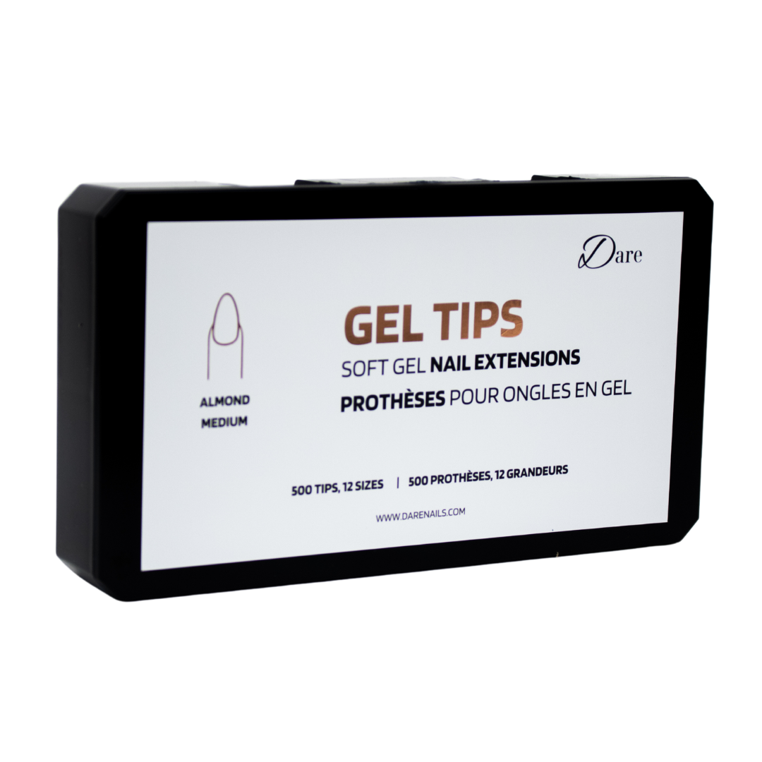 Prothèses en gel amande medium