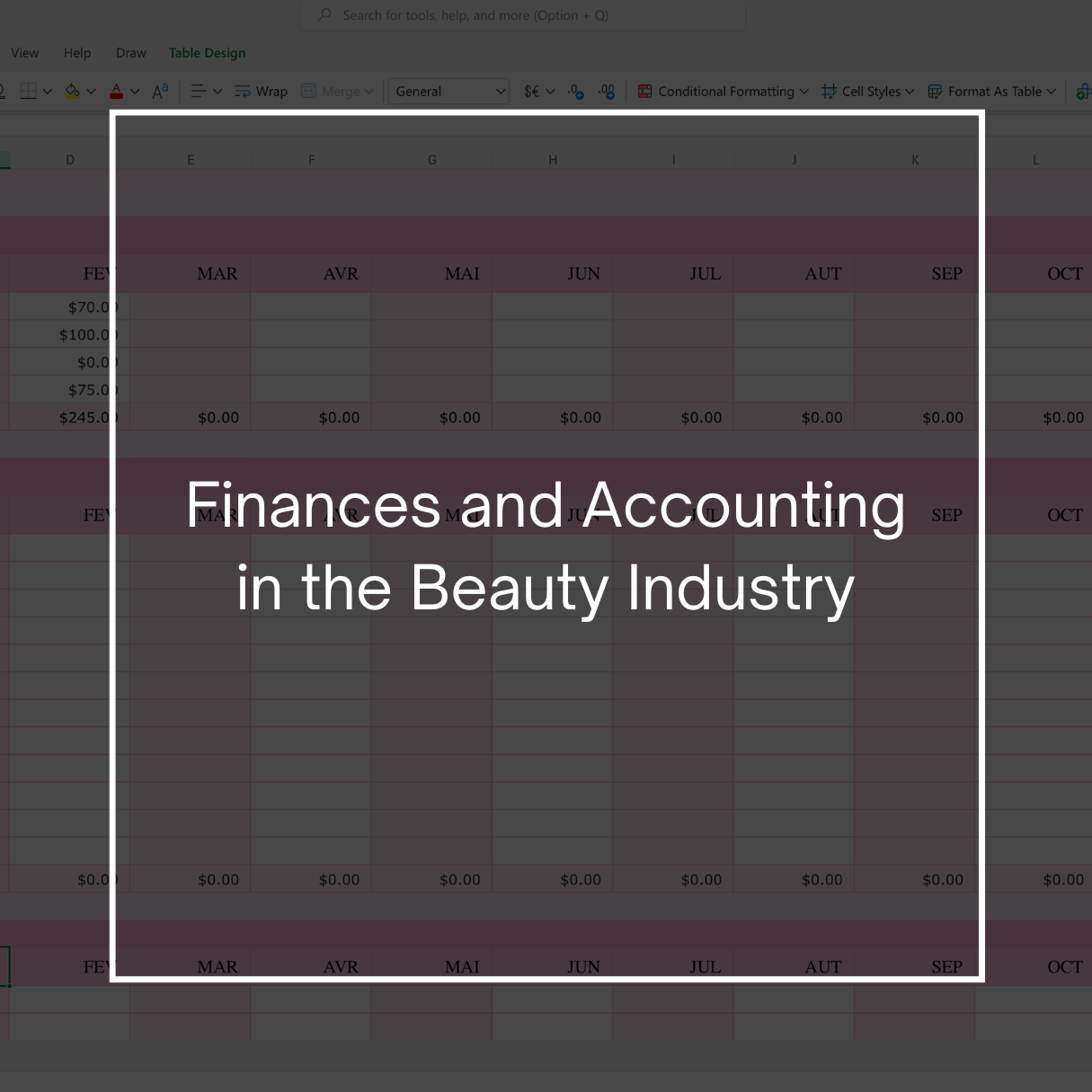 Accounting and Finance in The Beauty Industry Course